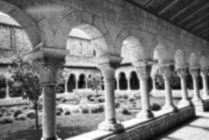 nyc_noir_et_blanc: The Cloisters (Harlem - Fort Tyron)